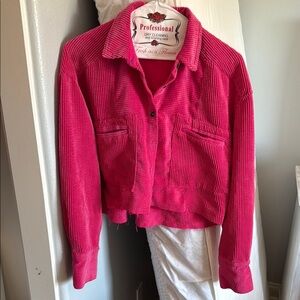 BDG Pink Utility Jacket Vibrant Contemporary Design